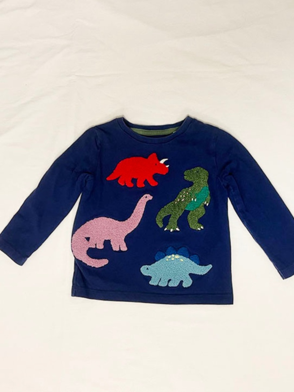 18-24mo Mini Boden Dinosaur Applique L/S T-Shirt